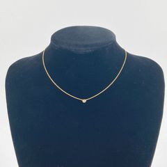 ティファニー ネックレス バイザヤード K18 ダイヤ 中古美品(38105 