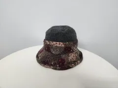 帽子) ヴィンテージ 56-58cm パッチ レイヤード バケットハット