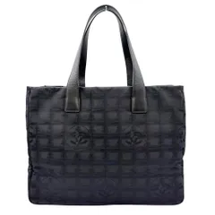 シャネル CHANEL ニュートラベルライン MM トートバッグ ナイロン A15991 ブラック レディース【中古】