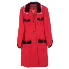 MARCJACOBS マークジェイコブス レディース ツアーベルベット デコ ウールコート レッド (HU27161)のサムネイル