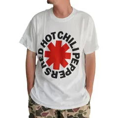 Red Hot Chili Peppers オフィシャル Tシャツ “RED ASTERISK” 半袖 バンドT コットン レッチリ ロックT ホワイト 040419のサムネイル