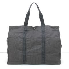 HERMES エルメス エールライン GM トートバッグ グレー キャンバス