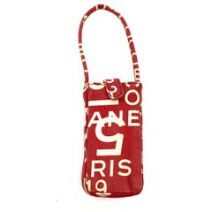 CHANEL ロゴ入り ミニポーチ レッド - メルカリ