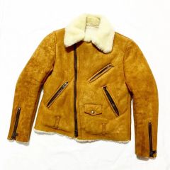熊ジャン ムートンレザージャケットSport togs 46 - メルカリ