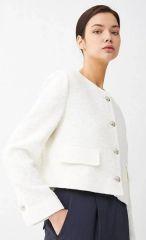 CARLA Tweed jacket / White 今季 - メルカリ