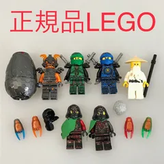 正規品 中古 LEGO レゴ ニンジャゴー  ミニフィグ　6個　まとめ売り　おまけ付き CT-623 ※NINJAGO　忍者　アクロニックス　クロックス　ウー先生　時空の剣　70626 361のサムネイル