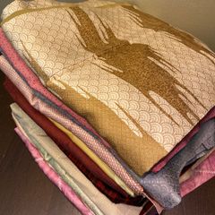 正絹 大島紬 着物 羽織 10枚 まとめ売り リメイク ハンドメイド まとめ売り】正絹大島紬10枚 リメイク素材 ハンドメイド向け - メルカリ