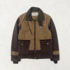 アヴィレックス ブラウン バイカラー エアフォース ジャケット