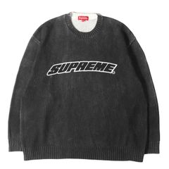 supreme ブラック ニットセーター Lサイズ 25ss - メルカリ