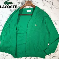 70s/あいみょん着用(L) ● IZOD LACOSTE ラコステ USA製 カーディガン 緑 グリーンのサムネイル