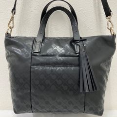 美品〗ゲラルディーニ GHERARDINI 黒ラメジッパー付きショルダーバッグ 