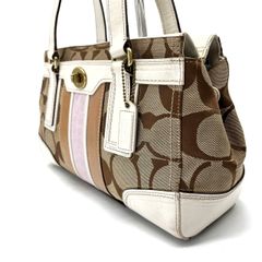 COACH】パッチワーク シグネチャー トートバッグ F13721 ピンク系
