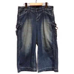 【中古】　JOHN BULL　ハーフパンツ　短パン　デニム　無地　日本製　アメカジ　古着　/1583のサムネイル