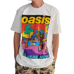 MUSIC TEE ミュージック ティー オアシス BE HERE NOW Tシャツ メンズ レディース Oasis バンドT ロックT オフィシャル 半袖 ホワイト 040437のサムネイル