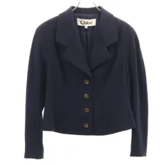 Chloe クロエ テーラードジャケット 40 ネイビー レディース 古着のサムネイル