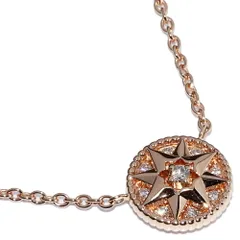 クリスチャン・ディオール ペンダントネックレス K18PG ダイヤ0.09ct ローズデヴァン ペンダントネックレス JRDV95187_0000