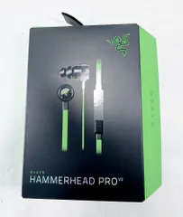 【HY】【美品】Razer Hammerhead Pro V2 RZ04-01730100-R3A1 マイク付き ゲーミングイヤホン 3.5mm接続 高耐久フラットケーブル[ゆうパケット発送、送料無料]HY004のサムネイル