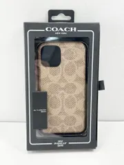 【HY】【美品】COACH コーチ シグネチャー iPhone 11 Pro 用 スマホケース RS9H017T ブラウン ハードケース 型押しロゴ入り 上品デザイン 耐衝撃 おしゃれ 人気モデル[ゆうパケット発送、送料無料]HY004のサムネイル