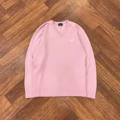 2XL(105) NIKE ビビッド ピンク 刺繍 ロゴ スウッシュ ニットのサムネイル