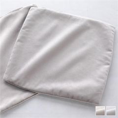 新品未使用✨クッションカバー2枚セット シルバー×ホワイト フジエ