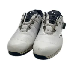 中古 ミズノゴルフ mizunoGOLF ゴルフシューズ  25cm ホワイト ジェネム 010 スパイクレス ボア [51GQ200014]のサムネイル