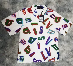 新品 / M size ルイヴィトン NBA バスケットボール レターズ オーバーサイズシャツのサムネイル