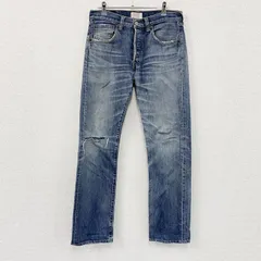 Levi’s　リーバイス　501　デニムパンツ/ジーンズ　縦落ち　鬼ヒゲ　ボタンフライ　インディゴ　W31サイズ　古着