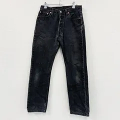 Levi's　リーバイス　501　デニムパンツ/ジーンズ　ボタンフライ　黒　ブラック　W30サイズ　古着