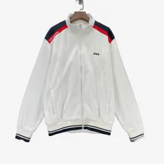 (105) FILA フィラ トレーナー ジップアップ 白のサムネイル