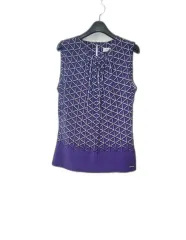 （新品）Calvin Klein カルバン・クライン レディース ノースリーブ ストレッチ ブラウス