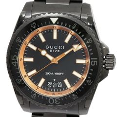 GUCCI Dive 腕時計 ブラック ラバーベルト - メルカリ