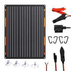 100W フレキシブル ソーラーパネル 12V 単結晶 IP68 - メルカリ