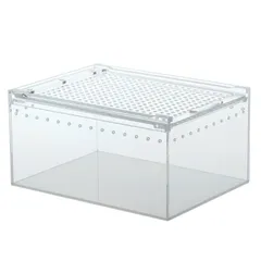 오렌 파충류 케이지 파충류 박스 쉘터 레오파드 케이지 브리딩 케이스 아크릴 20 x 15 x 10cm