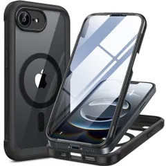 MiracaseiPhone16EケースMagSafe対応あいふおん16eスマホケース20259H強化ガラス6.1インチフルカバー360°全身保護ワイヤレス充