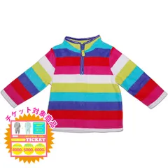 カーターズ carter's 女の子カラフル色とりどりボーダーフリース防寒アウター ジャケットのサムネイル