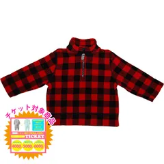 カーターズ carter's 男の子レッドxブラックブロックチェック柄フリース防寒アウター ジャケット ジャンパーのサムネイル