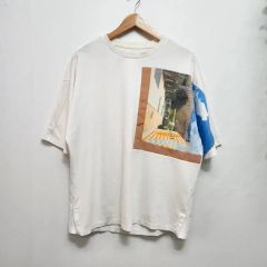 MR.OLIVE 切り替えデザイン Tシャツ ベージュ - メルカリ