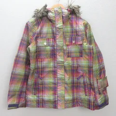 K■キスマーク/kissmark チェック柄 スノーボードジャケット ウインターウェア【L】LADIES■70【中古】のサムネイル