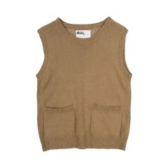 マーガレットハウエル【23SS】美品 リネンコットン シルクベスト