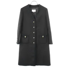 GUCCI グッチ ノーカラーメルトンロングコート 597304 ZHW03 ブラック 38のサムネイル