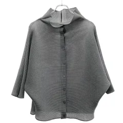 me ISSEY MIYAKE ミーイッセイ ミヤケ 26SS DOLMAN STRETCH PLEATS 1 プリーツカーディガン MI61FO223 グレー Fのサムネイル
