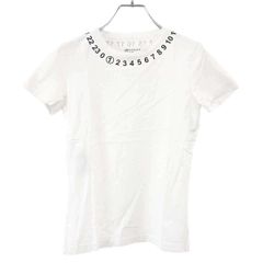 24時間以内発送Maison Margiela ナンバーロゴ Tシャツ ホワイト - メルカリ
