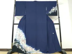 平和屋着物●越後十日町の一流染匠　桐屋・翠山工房　訪問着　絞り　辻が花　暈し染め　金彩　やまと誂製　正絹　逸品　DABD9841ud