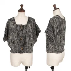 ヴィヴィアンウエストウッド レッドレーベルVivienne Westwood Red Label ツイードスクエアネックショートジャケット 黒グレー2のサムネイル