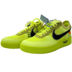 Off-White Air Force 1 ネオンイエロー - メルカリ