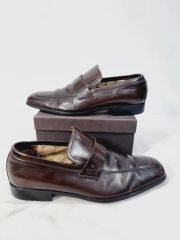 新品 CORNELIANI ダークブラウン レザー ローファー - メルカリ