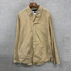 トミーヒルフィガー 80s 2 PLY コットン シャツ XL D01144