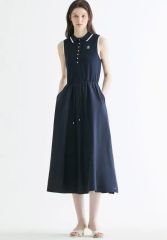 公式完売品】overE サマーポロワンピース：ダークネイビー 90 - メルカリ