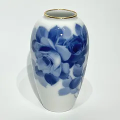 大倉陶園 ブルーローズ 8011 15cm 花器 ◇ OKURA　花瓶　フラワーベースのサムネイル
