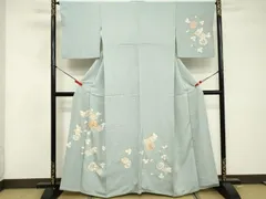 平和屋着物■訪問着　駒刺繍　枝花文　金彩　正絹　逸品　DABF4273cd